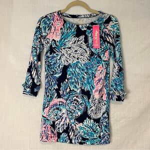 BRAND NEW Girl’s Lilly Pulitzer Sophie High Tide Long Sleeve Dress Size …